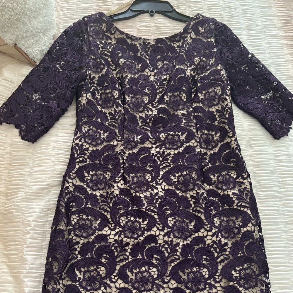Eliza J Midi Embroidered Dress